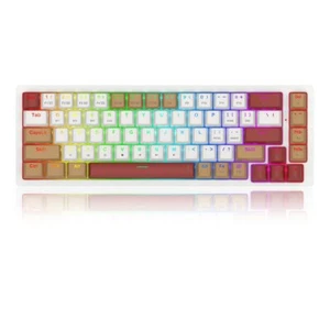 REDRAGON K677 Pro Rammus 60% Wireless RGB Mechanical Keyboard, BT/2.4Ghz/Wired - Picture 1 of 10