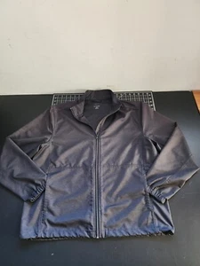 Greg Norman Jacket Mens Size L Black Shark Golf Full Zip Up Track Windbreaker* - Picture 1 of 9