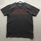 AC DC Music T-Shirt Mens Medium M Short Sleeve Crew Neck Graphic Heathered Black