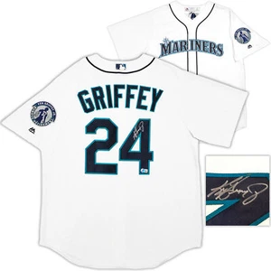 CAMISETA MAJESTUOSA AUTOGRAFIADA DE LOS MARINEROS KEN GRIFFEY JR. RETIRO BECKETT 206026 - Imagen 1 de 9