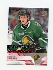 18/19 UPPER DECK CHL EXCLUSIVES ROOKIE RC #332 GERARD KEANE 42/100 KNIGHTS 62776
