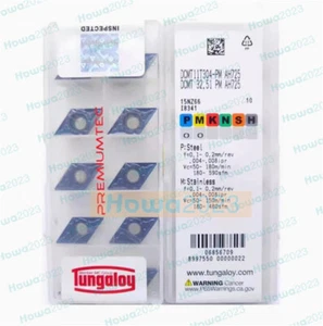 10 Stück/BOX Tungaloy DCMT11T304PM DCMT11T304-PM AH725 DCMT32,51-PM Hartmetalleinsätze - Bild 1 von 5