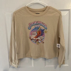 Old Navy girls Steve Miller Band crop Tee NWT L 10/12 long sleeve - Picture 1 of 7