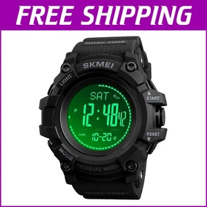 Survival Digital Watch with Compass & Thermometer - Waterproof for Outdoors - Picture 1 of 9