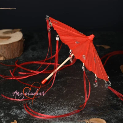 Dollmore 1/6 1/4&1/3 Uncle BJD Oiled Paper Umbrella Red Archaic Doll Photo Prop - Image 1 of 4