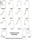 Sterling Silver 925 Hook Ear Wires & French Ear Wires 15 Styles+10Pc-20Pc-50Pc