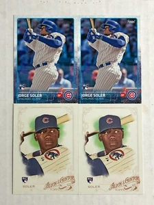 JORGE SOLER LOT OF 4 2015 Topps Series 1 RC #108 (x2) + Allen & Ginter RC (x2)! - Picture 1 of 5