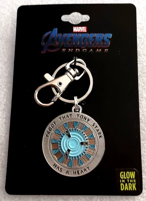 Llavero Marvel Iron Man Arc Reactor Corazón Brilla en la Oscuridad Nuevo Sin usar, en caja Nuevo de Lote Antiguo 2018 Foto 1 de 4