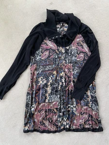 Camisa Sundance Verge Talla M (AU12 14) Blusa Estampado Cachemira - Imagen 1 de 11