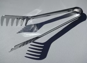 Italian Design ALESSI for DELTA AIRLINES Stainless Medium Tongs P/N 044207781 - Picture 1 of 5