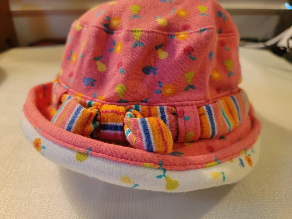 Bebé Niña Gymboree Vintage Fruta Primavera Verano Sombrero 3-6 Meses XS S Foto 1 de 4