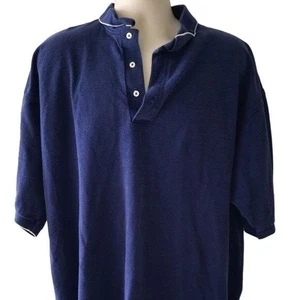 Mens Outer Banks Royal Blue Striped Combed Cotton Polo Golf Shirt 3XL XXXL - Picture 1 of 16