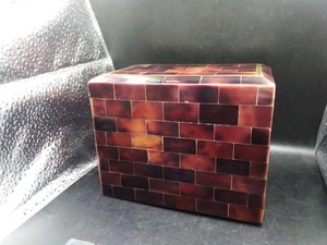 Hermosa caja teselada estilo ladrillo Maitland Smith de mediados de siglo - Imagen 1 de 14