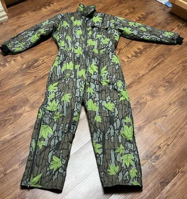 NEW SAFTBAK TREEBARK INSULATED COVERALLS  CAMOUFLAGE USA MADE MEN'S XL - Image 1 of 4