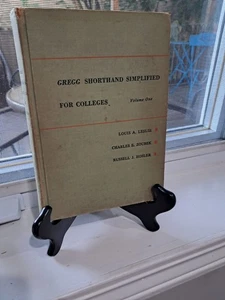 VTG~ 1953 GREGG~ Shorthand Simplified for Colleges Vol 1 ~ McGraw Hill - Picture 1 of 9