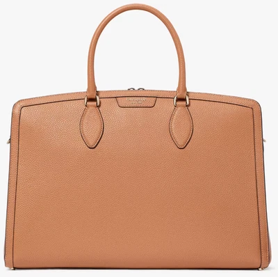 Kate Spade Hudson Commuter Laptop Light Brown Leather Bag KI521 Purse NWT $398 - Image 1 of 4