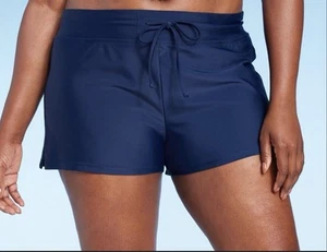 Women’s Kona Sol High Coverage Flattering Swim Shorts Blue Size XL NWT - Picture 1 of 3