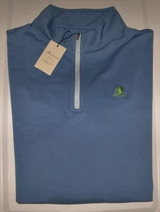 NEW PETER MILLAR Pullover Sweater Shirt Perth THE COUNTRY CLUB BROOKLINE Blue XL - Picture 1 of 7