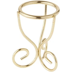Bard's Brass-toned Egg Stand/Holder, Scroll Leg, 1.375" Diameter - Picture 1 of 2