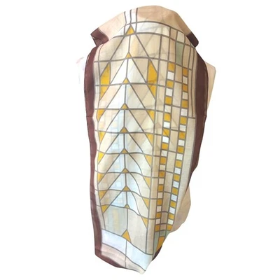 Frank Lloyd Wright Collection Scarf Geometric Print Polyester Infinity Style - Image 1 of 4