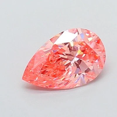 1.03 Ct Fancy Pink VVS2 Lab Grown Pear Diamond IGI Certified 8.8-5.65*3.52mm - Image 1 of 4