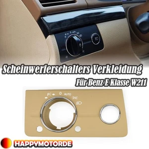 Für Mercedes Benz E Klasse W211 2003-08 Innen Verkleidung Scheinwerferschalters - Picture 1 of 5