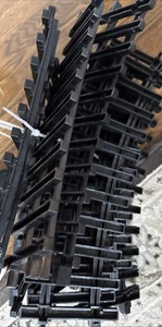 Lot Of 9-G Gauge Train Track Black Plastic 12 Curves #2195 - Picture 1 of 1
