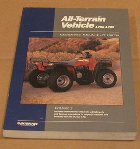 ATV SERVICE MANUAL YAMAHA HONDA KAWASAKI SUZUKI 1988-1992 FREE DOMESTIC SHIPPING - Picture 1 of 1