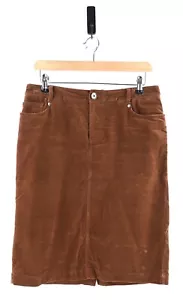 Vintage Sportscraft velvet pencil skirt in rust size UK12 - Foto 1 di 7