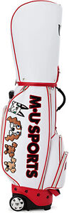 MU SPORTS Golf Ladies Caddy Bag Rolling Sole 8.5 x 46 inch 4.1kg Ivory 703J2106