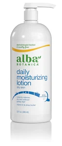 Alba Botanica Daily Moisturizing Lotion, Dry Skin, with Vitamin E and Shea Butte - Picture 1 of 12