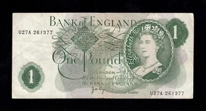 F.C. INGLATERRA GREAT BRITAIN , 1 LIBRA 1970/77 , MBC- ( VF- ) , P.374g . - Picture 1 of 2