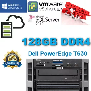 Dell PowerEdge T630 2x E5-2695V4 2.10GHz 36Core 128GB DDR4 2x960GB SSD 9.6TB SAS - Picture 1 of 8
