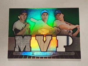 2007 TOPPS TRIPLE THREADS MANTLE / DIMAGGIO / WILLIAMS TRIPLE RELIC CARD #/18 - Picture 1 of 2