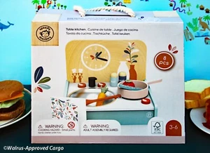 ANTHROPOLOGIE MESA MADERA JUEGO COCINA - NUEVO EN CAJA- COCINAR DIVERSIÓN ES UN JUEGO DE NIÑOS! - Imagen 1 de 14