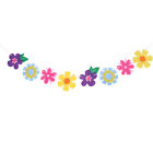  2.5 Meters Easter Banners Colorful Flower Bunting Banners For Easter