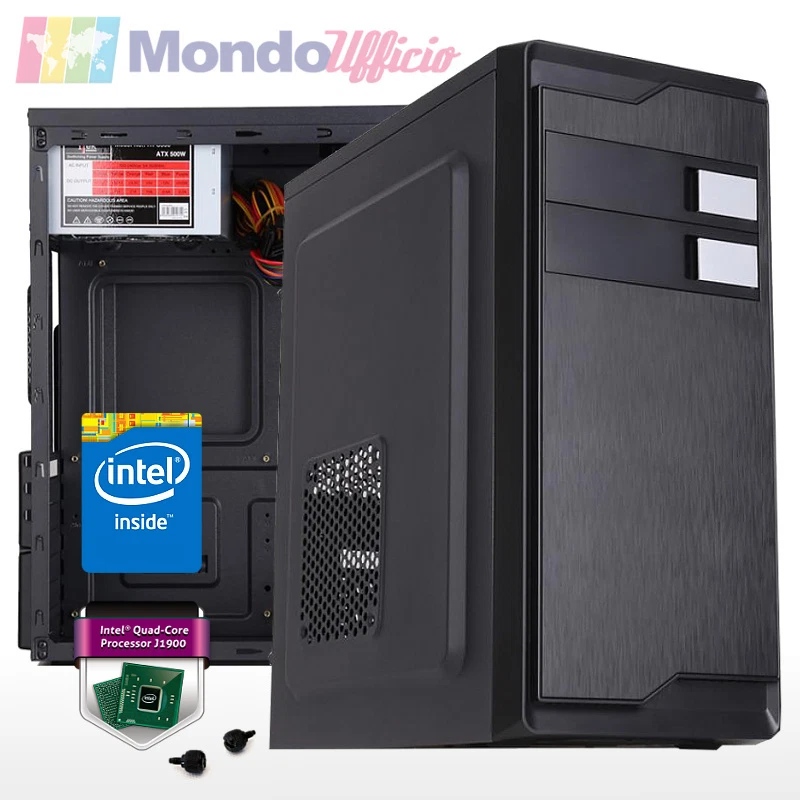 PC Computer Desktop Intel J1900 Quad Core - Ram 4 GB DDR3 - HD 1 TB - USB 3.0  - Immagine 1 di 1