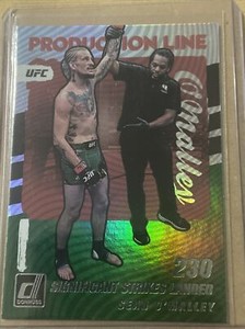 2022 Panini Donruss UFC Green Flood Parallel Sean O'Malley Production Line #8
