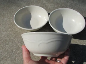 Set of 3 PFALTZGRAFF Off-White USA Cereal Bowls 5.75" Diameter Gently Used - Picture 1 of 7
