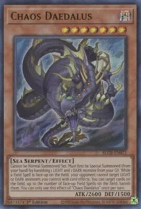 YGO-4x-Near Mint-Chaos Daedalus - BLCR-EN071 - Ultra Rare - 1st Edition-Battles  - Picture 1 of 1