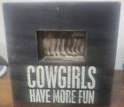 Primitives By Kathy "Cowgirls Have More Fun" Box Picture Frame