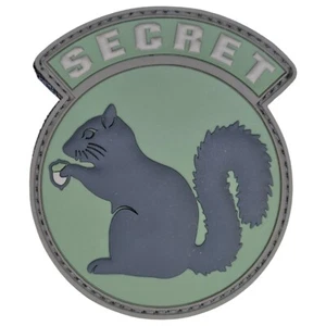 MSM SECRET ARDILLA MILSPEC MONO TÁCTICO EJÉRCITO BOSQUE PVC GANCHO MORAL PARCHE - Imagen 1 de 3