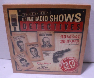 Old Time Radio Shows: Detectives - Collector Series (CD, 20-Disc Set) w/DVD - Image 1 of 4