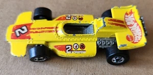Vintage Hot Wheels 1973 Diecast Yellow Formula Racer 2 Indy Car Reg Wheels RARE! - Picture 1 of 4