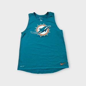Teal Nike Dri-Fit Miami Dolphins Tank Top Shirt Men's Size M Medium - Picture 1 of 7