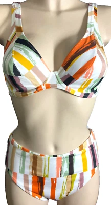 Freya Shell Island Swim Bikini mit Bügel SET Gr.80D UK36D + Panty M Mehrfarbig - Bild 1 von 4