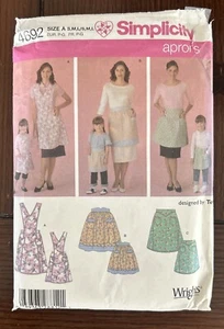 Simplicity Misses' & Child's Aprons Pattern #4692 SIZES  A  S,M,L  UNCUT  NEW - Picture 1 of 3