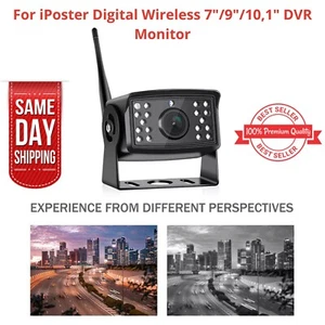Wireless AHD Digital Backup Rear view Camera Metal For RVS Truck Trailer Bus - Picture 1 of 11