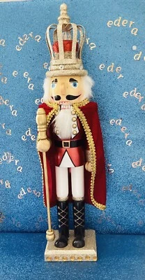 WOODEN KING NUTCRACKER HAND PAINTED 42cm - Image 1 of 4