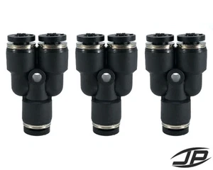1/4" Push to Connect Female Y Adapter Fitting (3 pcs) - Picture 1 of 1